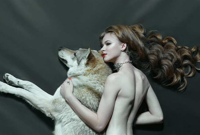 A lone she-wolf... 